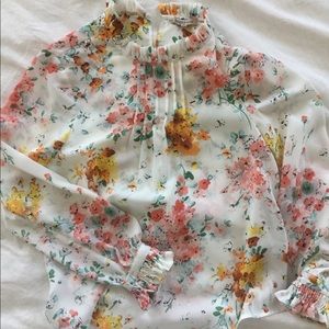 Marks & Spencer floral top.